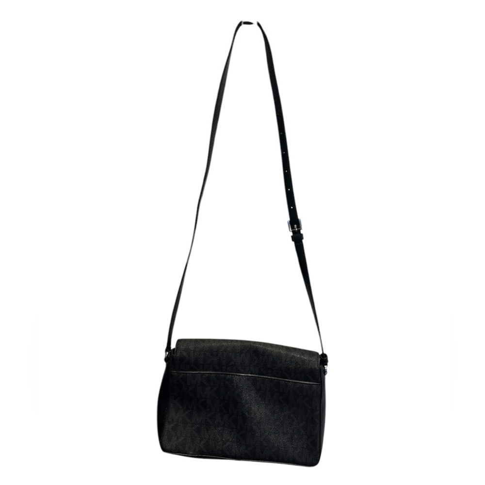 Michael Kors Jesse medium logo Black and silver Crossbody Bag - Picture 7 of 9